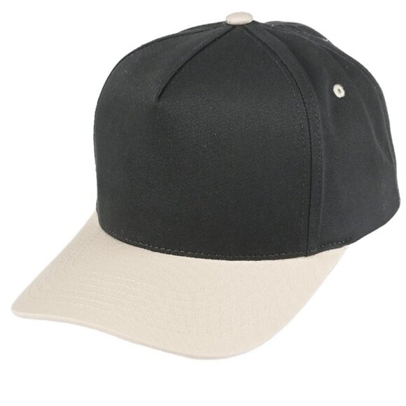 Two Tone Canvas Trucker Hat Baseball Cap - Picture 5 of 16